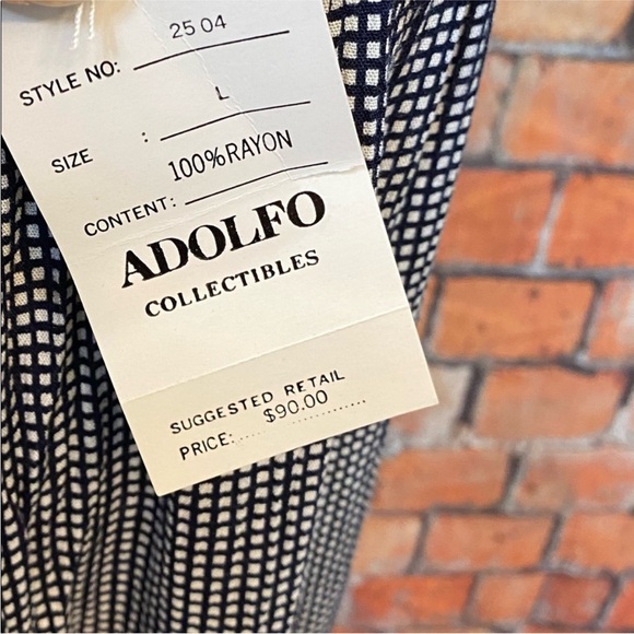 Adolfo Collectibles‎ Checkered Jumpsuit - Picture 7 of 14